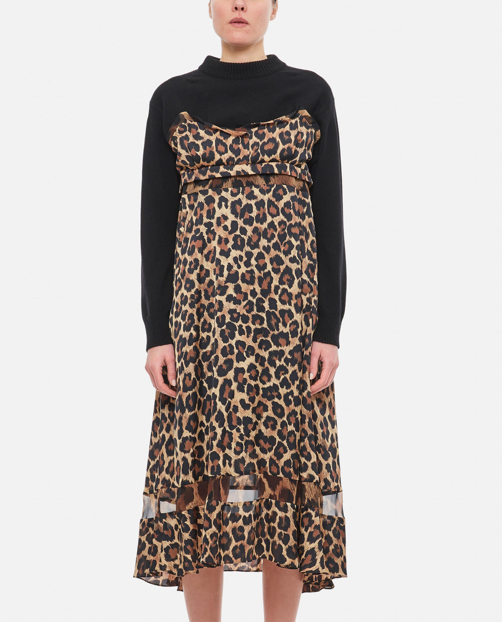 Sacai Leopard Print Knit Dress 1.330,00 EUR - Biffi Boutiques