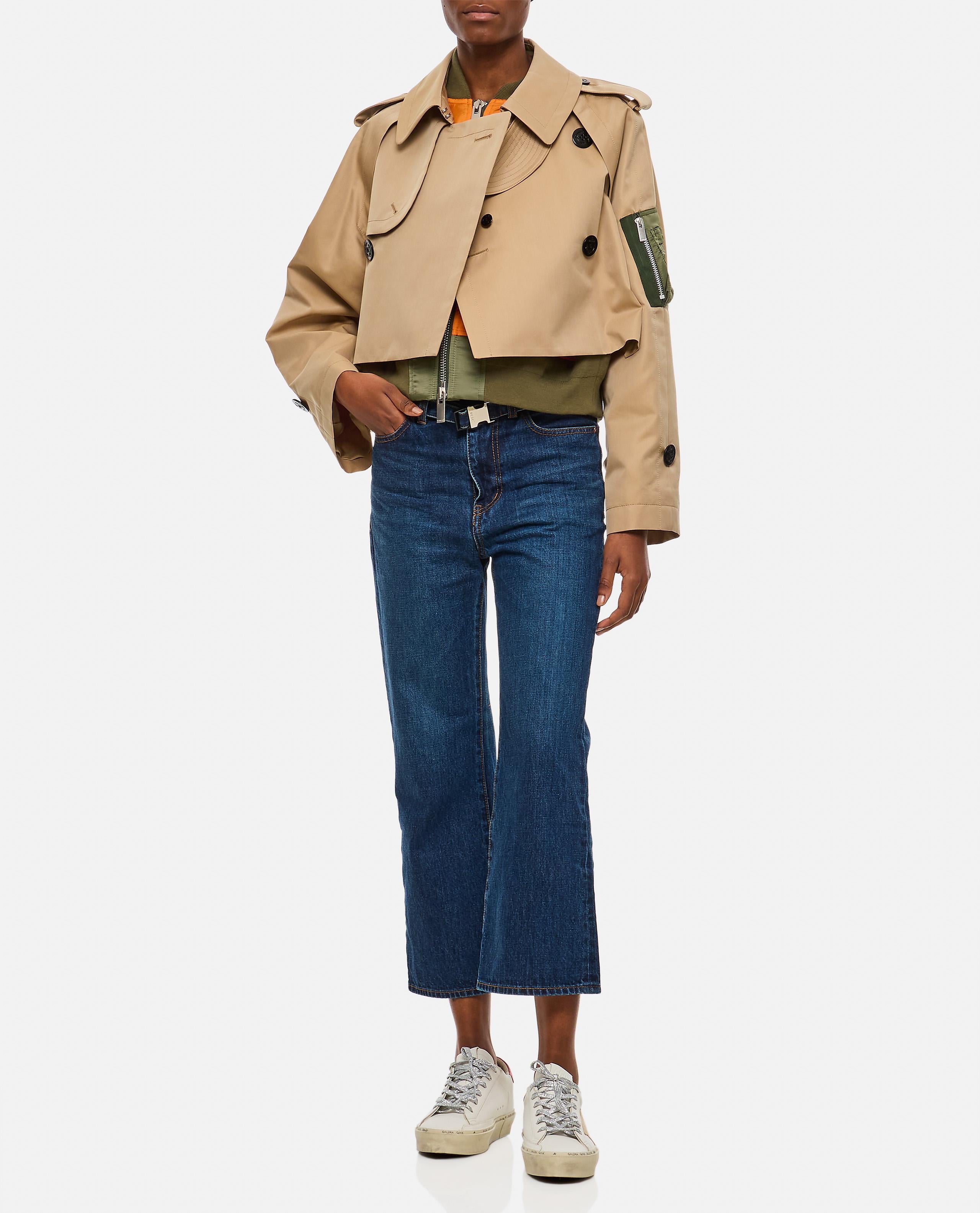 Sacai ショートトレンチコート ¥293,606 JPY - Biffi Boutiques