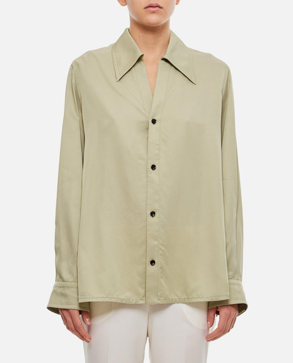CAMICIA IN TWILL DI VISCOSA<BR/> 756670 V35E01575 Bottega Veneta 