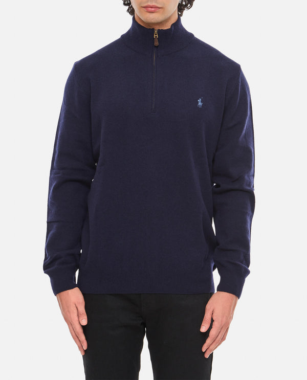 PULLOVER CON ZIP A MANICA LUNGA 710876756001 HUNTERNAVY Polo Ralph Lauren 