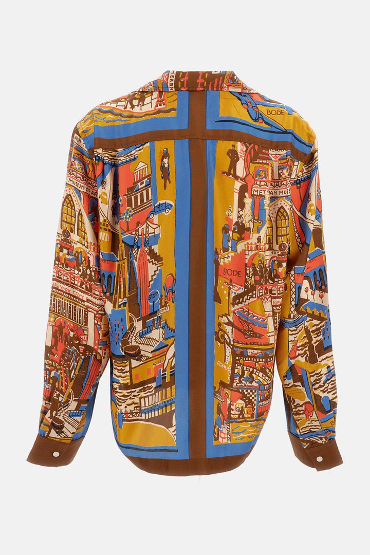 CAMICIA MANHATTAN ISLAND MRF25SH045 MULTI Bode New York 