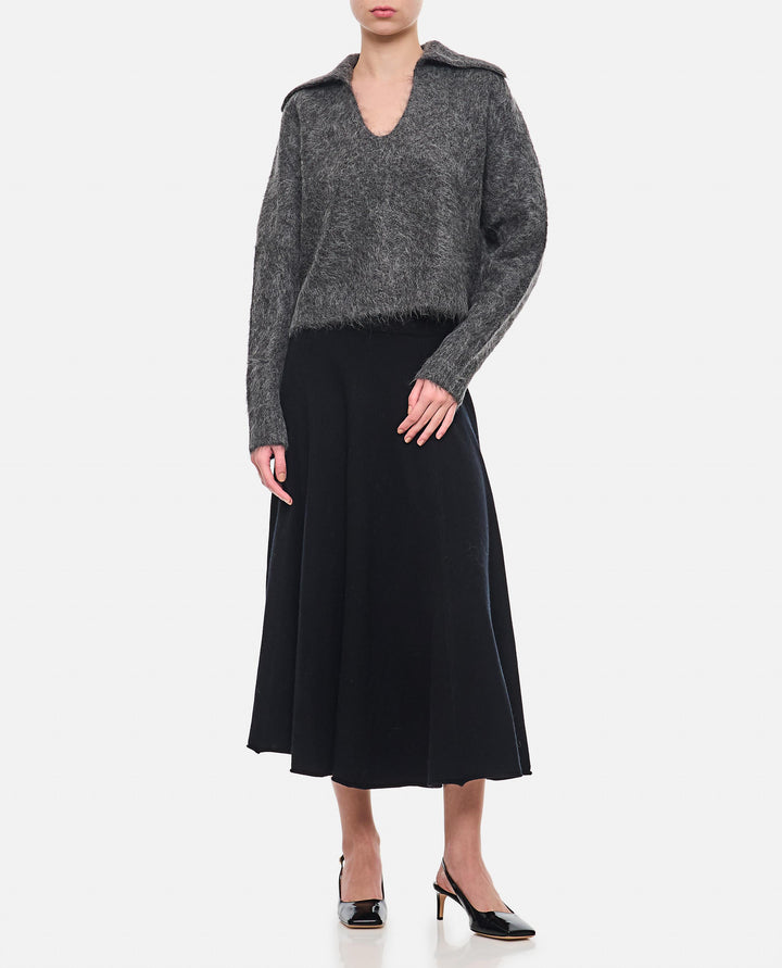 AMBROSE MAGLIONE SCOLLO A V AMBROSE ANTHRACITEMELANGE Loulou de Saison 