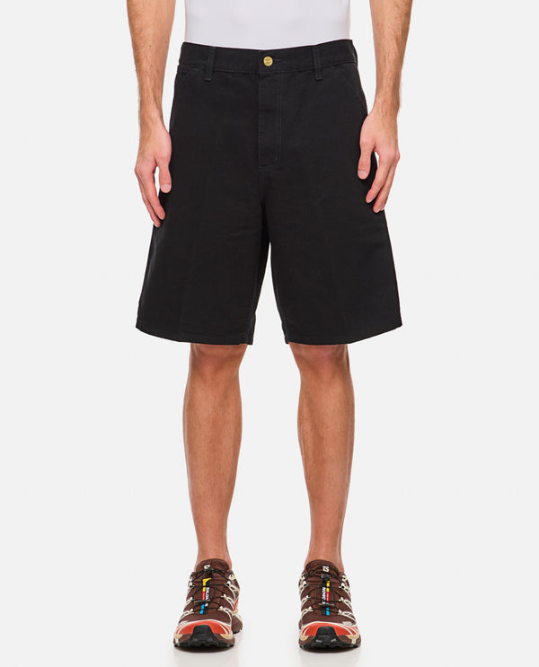 Wide shorts with large pockets <BR/>Zip and button closure<BR/>Logo label <BR/>Colour : black<BR/> I027942 8902 Carhartt WIP 
