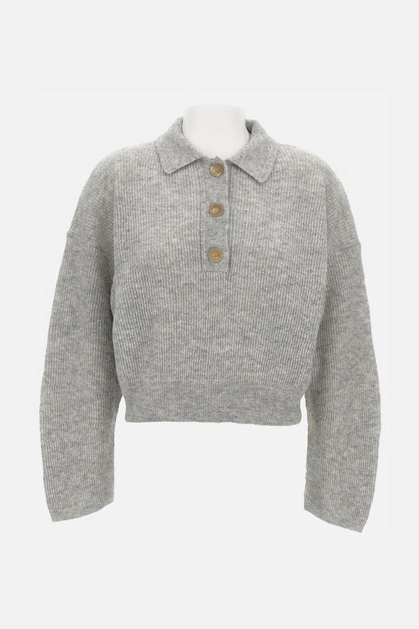 MAGLIONE CON BOTTONI HEW07084MC066PX T0535 Haikure 