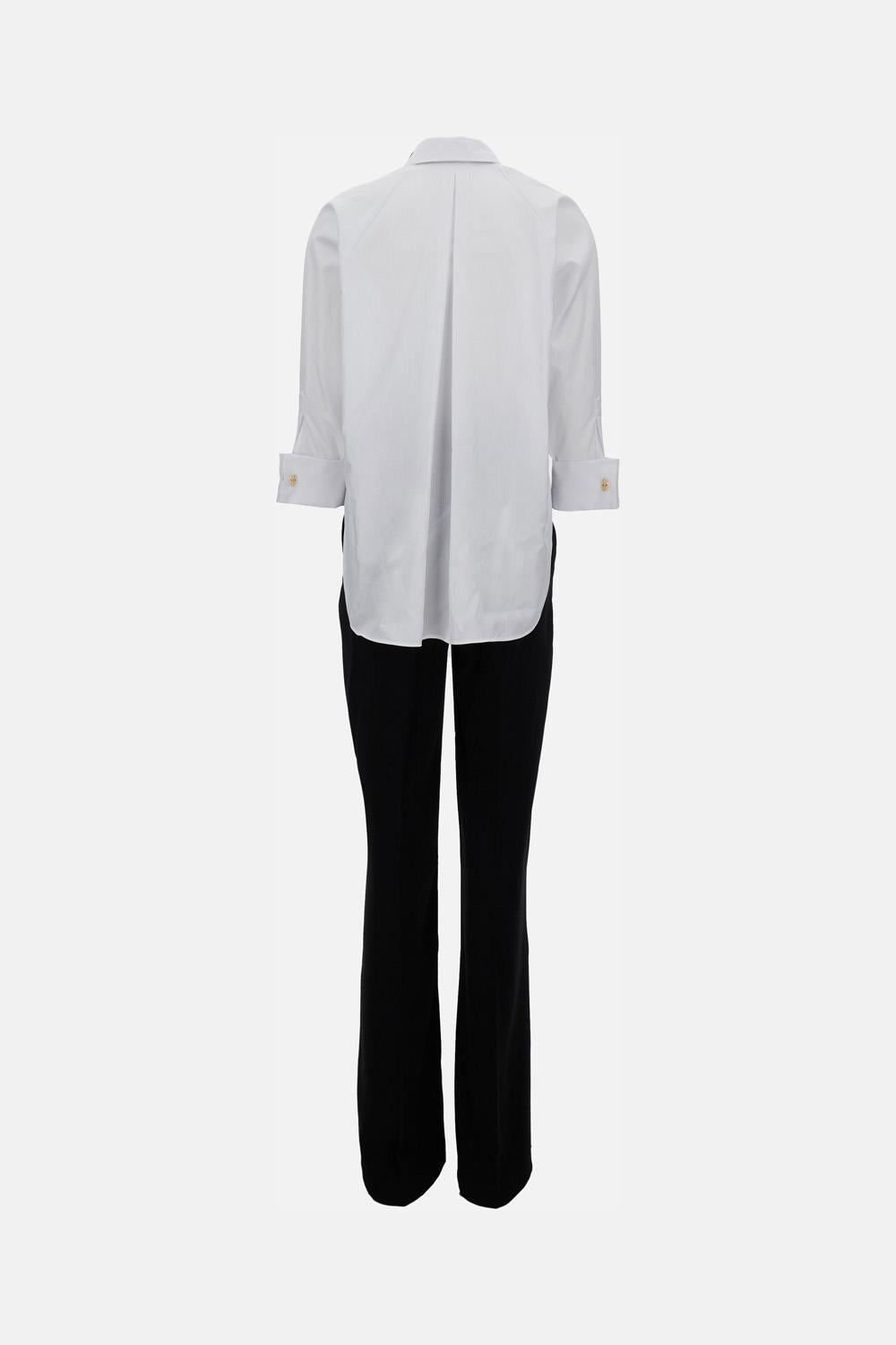 Elisabetta Franchi モノグラム ロングスリーブ ブラウス Elisabetta Franchi WOMAN'S JUMPSUIT WITH SHIRT $393.12 USD - Biffi