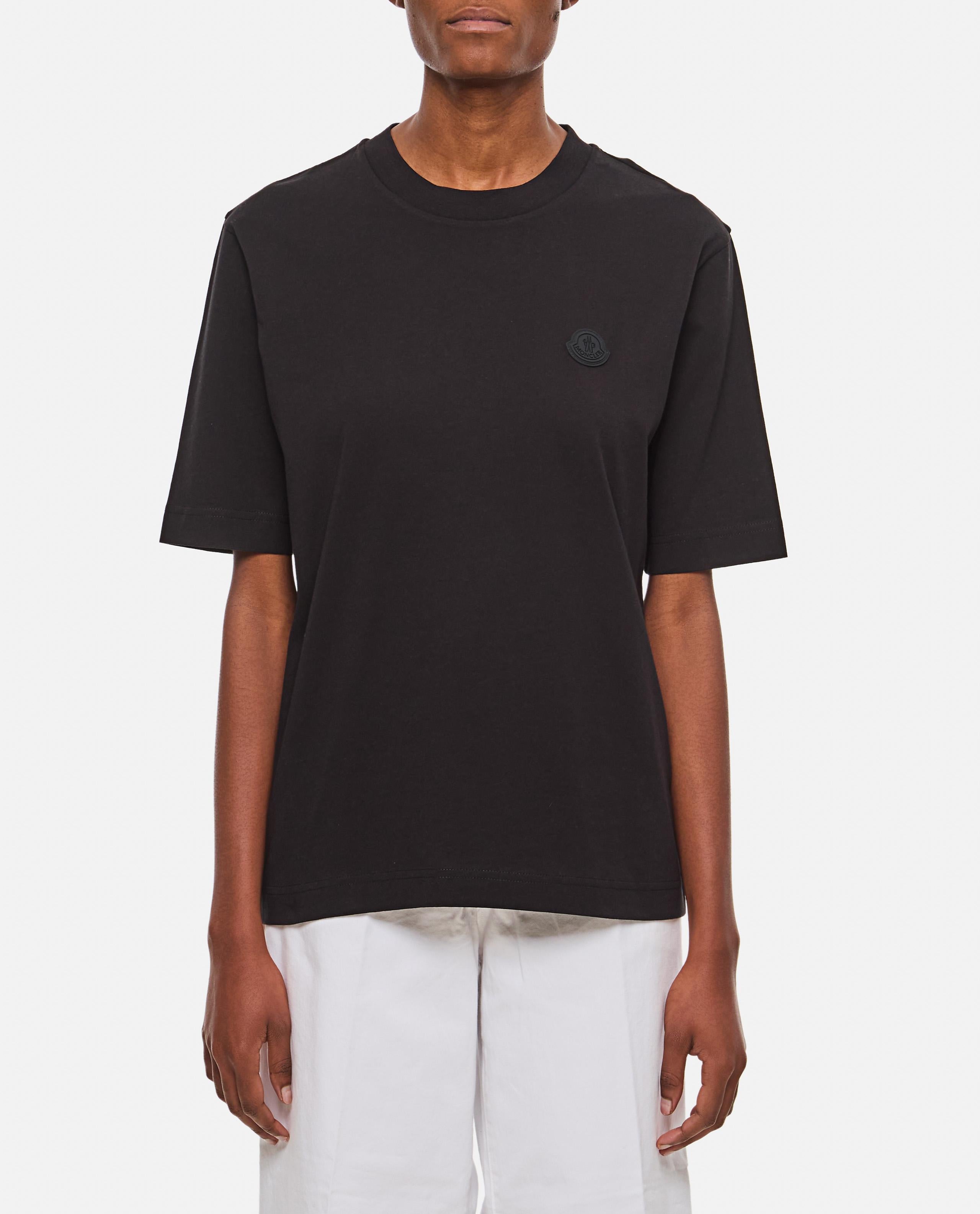 MONCLER クルーネック Tシャツ ブラック Moncler クルーネックTシャツ ¥51,687 JPY - Biffi Boutiques