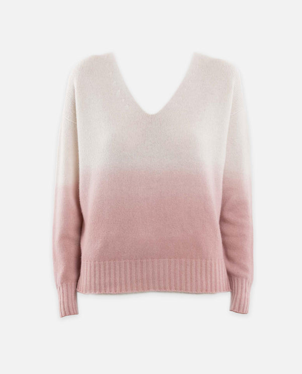 MAGLIA SCOLLO A V<BR/> L5K481SFL 001 Drumohr 