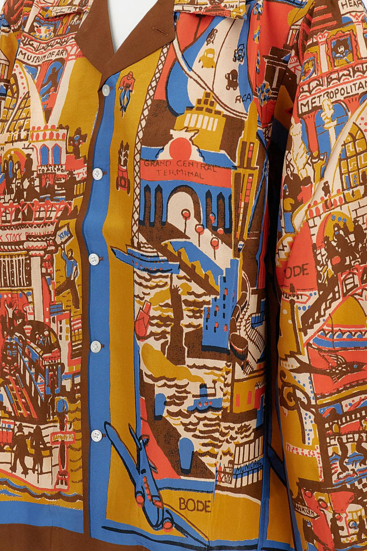 CAMICIA MANHATTAN ISLAND MRF25SH045 MULTI Bode New York 