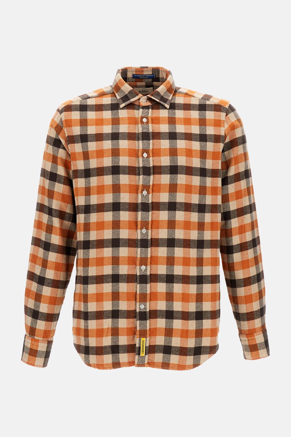 Camicia Uomo In Flanella A Quadri Multicolore - Cotone Misto - Taglia S