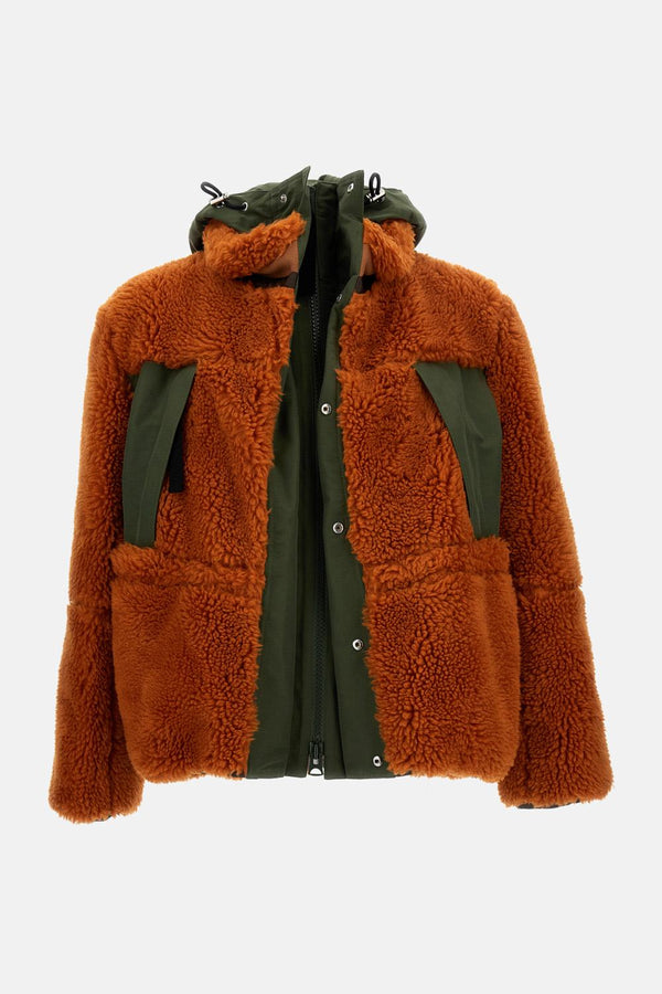 GIACCA ECO SHEARLING<BR/> 2503854M 858 Sacai 