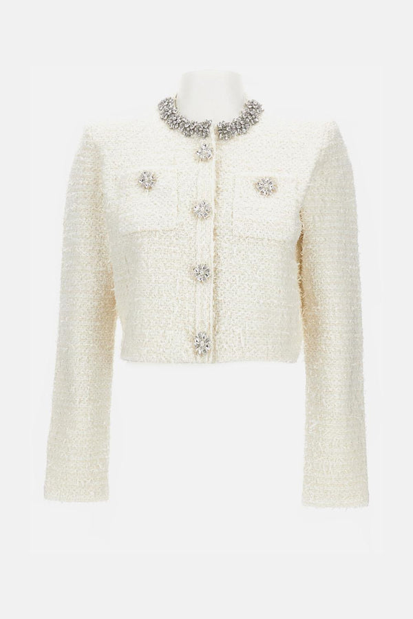 CARDIGAN AW25028JC CREAM Self-Portrait 