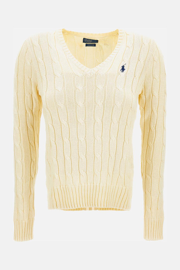 PULLOVER SCOLLO A V 211971870011 CREAM Polo Ralph Lauren 