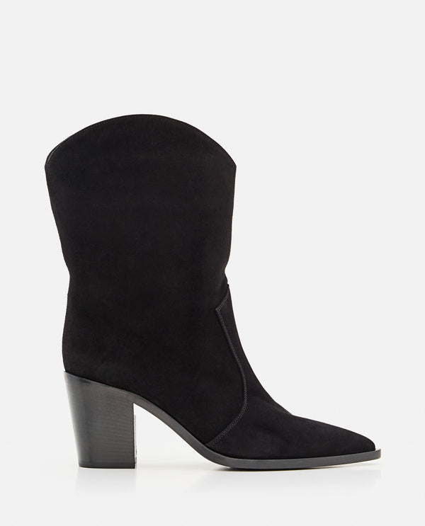 DENVER SUEDE TEXAN BOOTS G73546 70CUOCASBLACK Gianvito Rossi 