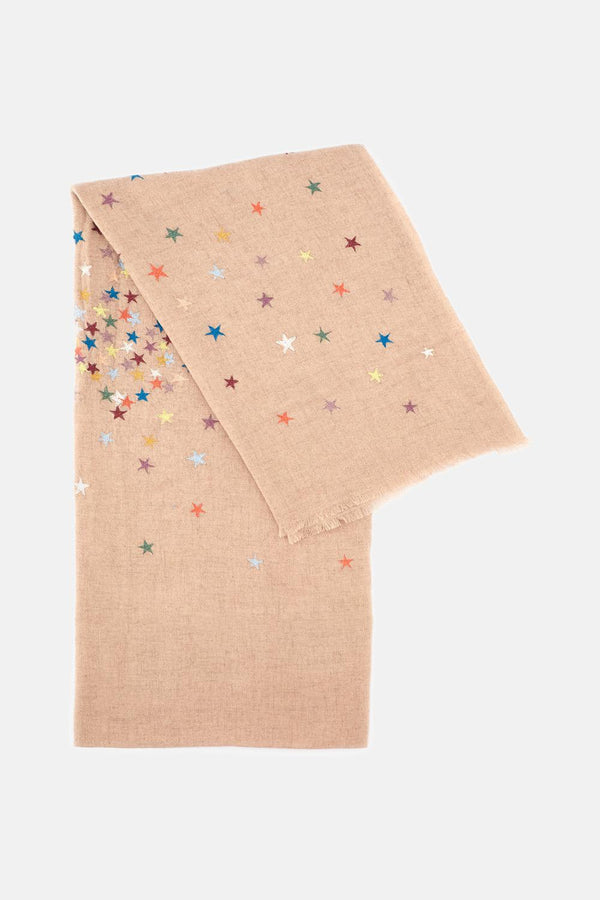 SCIARPA RICAMATA C25284 PEACH Benaras By Citrus 