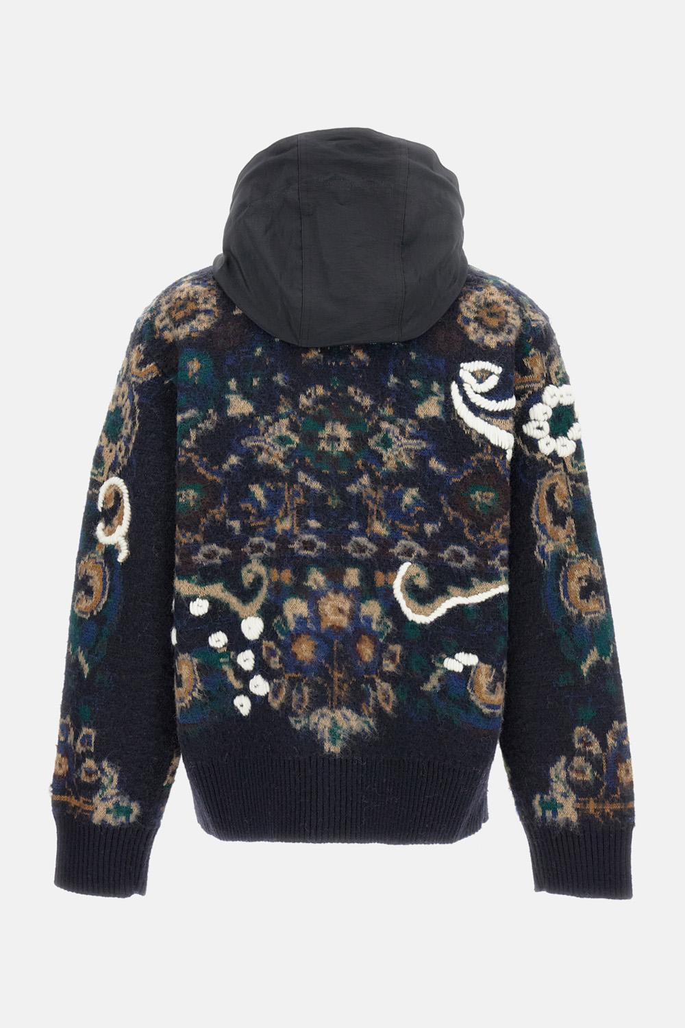 Sacai フローラルジャカードニットブルゾン ¥95,700 JPY - Biffi Boutiques