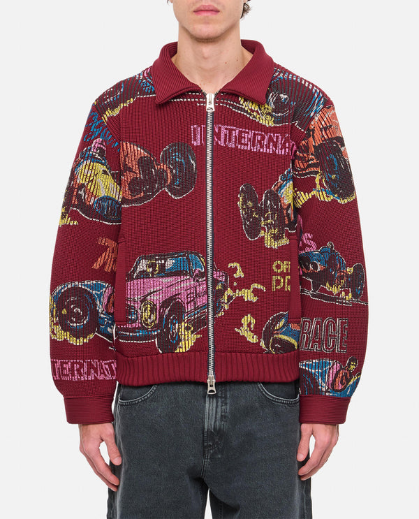 CARDIGAN BORDEAUX 2503658M 701 Sacai 