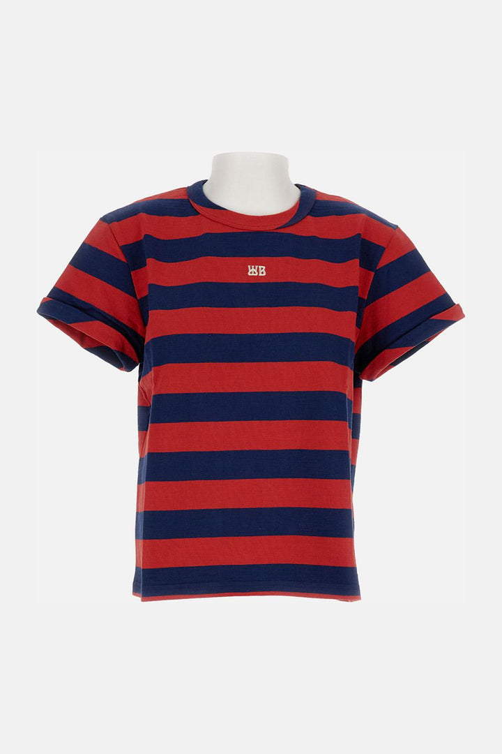 Wales Bonner CITY CROP T-SHIRT USD Biffi Boutiques