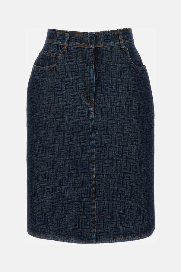 GONNA FF PADDED DENIM FLQ604 AW82F1UKI Fendi 