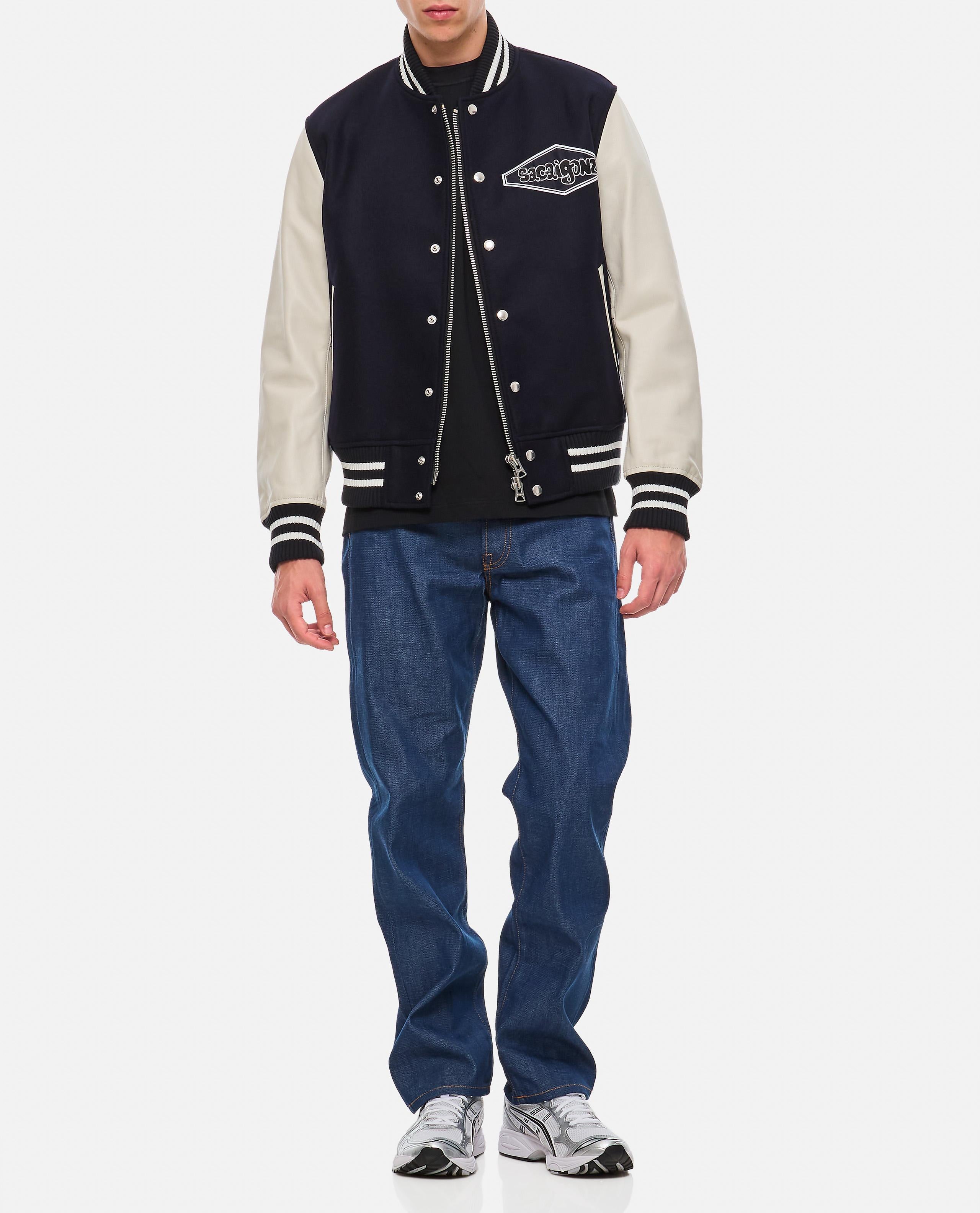 sacai gonz スタジャン　ジャケット　レザー Sacai SACAI GONZ ウール＆レザー ジャケット €1.985,00 EUR - Biffi