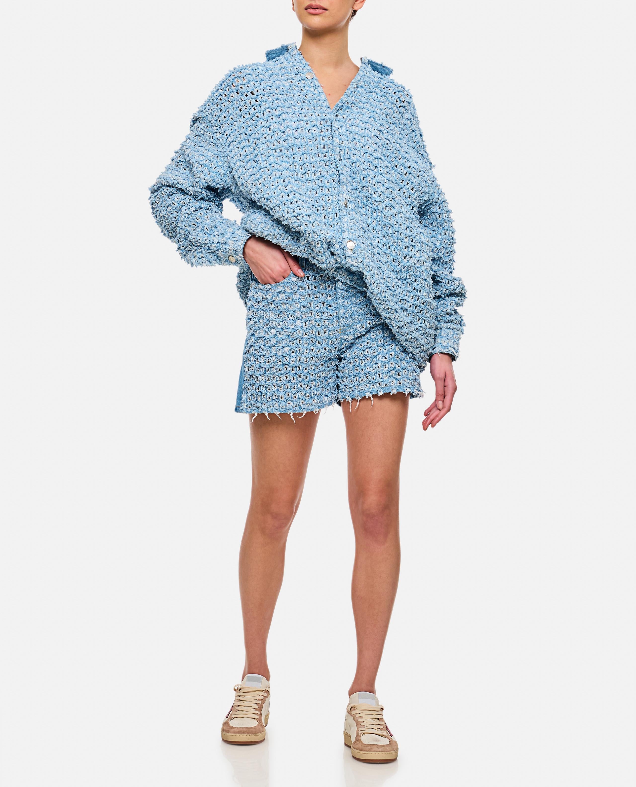 Stella McCartney Short in denim boucle $327.70 USD - Biffi