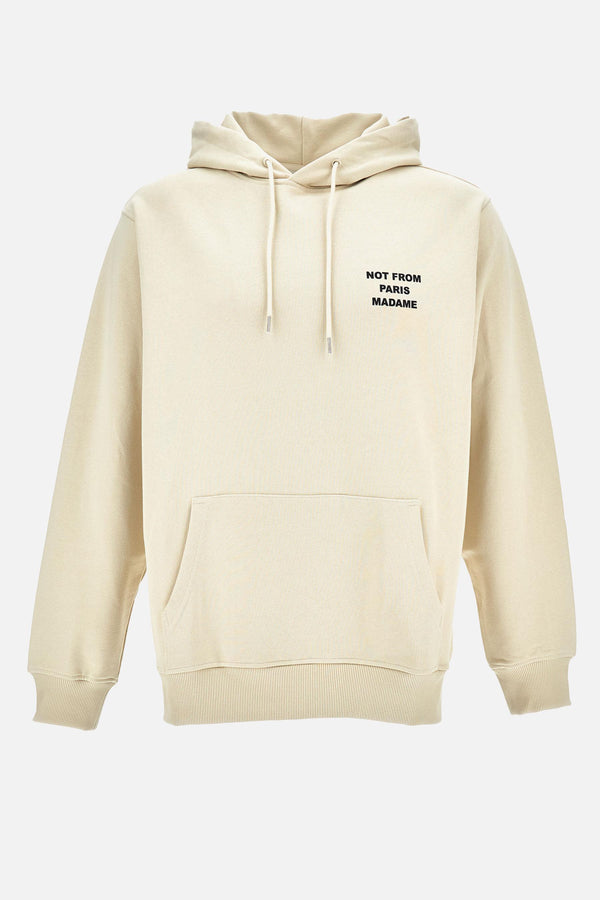 FELPA SLOGAN CON CAPPUCCIO PERMHO162 CO127MT Drôle De Monsieur 