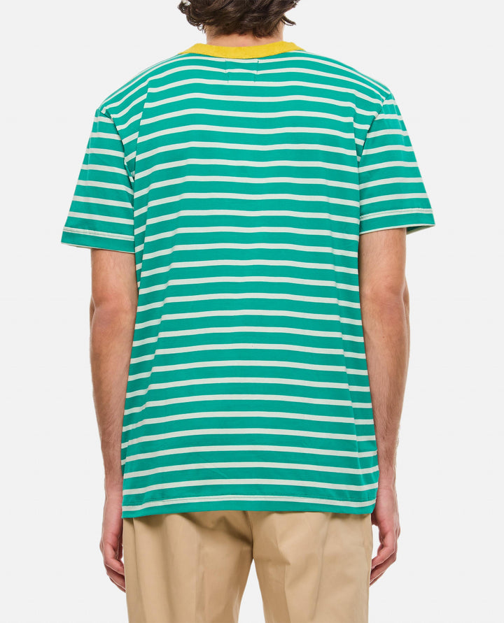 STRIPES COTTON T-SHIRT TRUEBOOGIETSHIRT GREENLOVER Howlin 