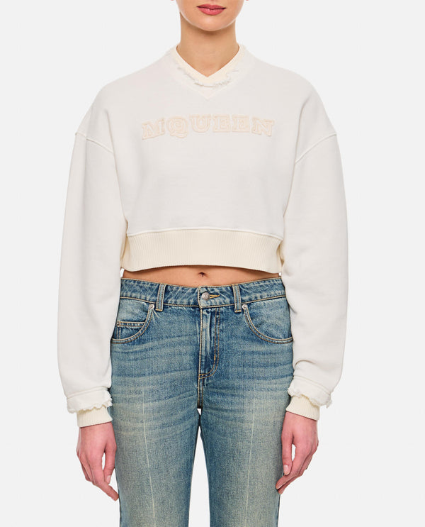 FELPA CROPPED 815584 QLAD89000 Alexander McQueen 