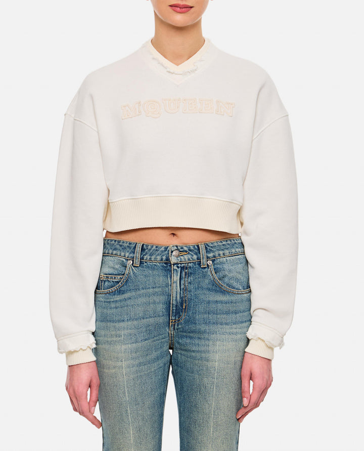 FELPA CROPPED 815584 QLAD89000 Alexander McQueen 