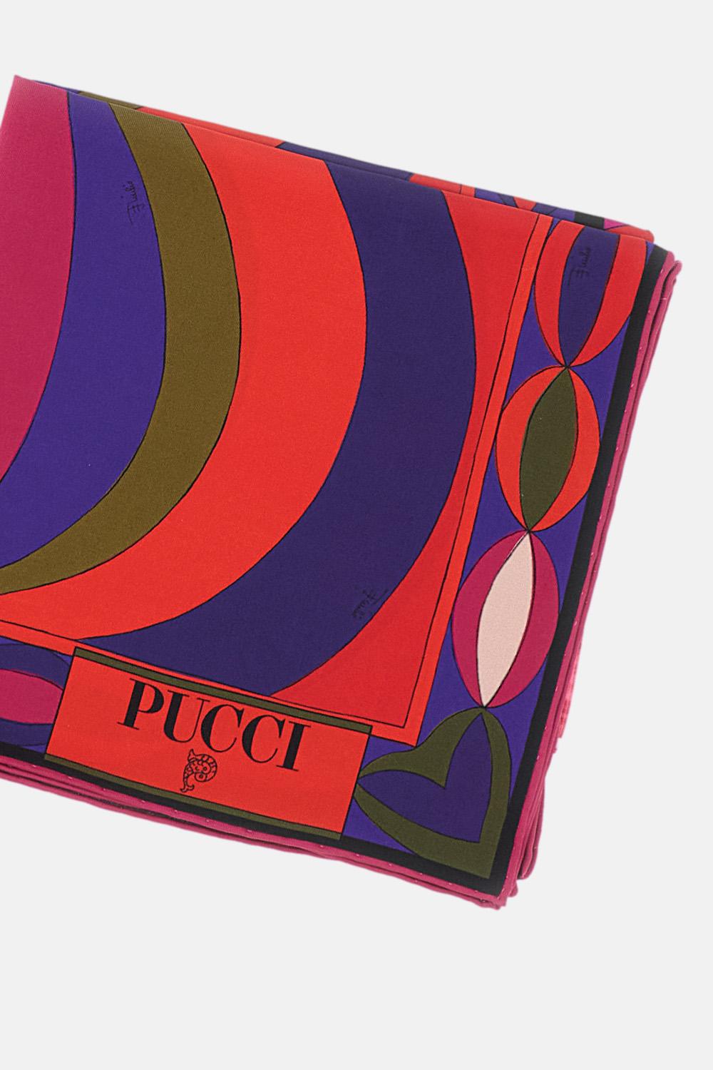 Emilio Pucci Square silk twill scarf $234.23 USD - Biffi Boutiques