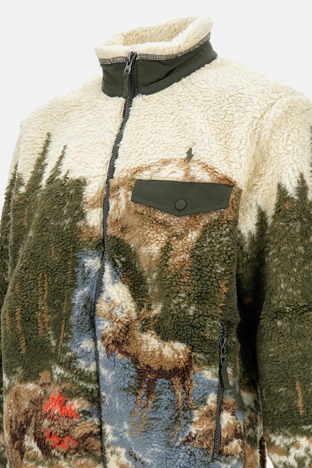 Polo Ralph Lauren FLEECE JACKET WITH ZIP AND LONG SLEEVES $297.46