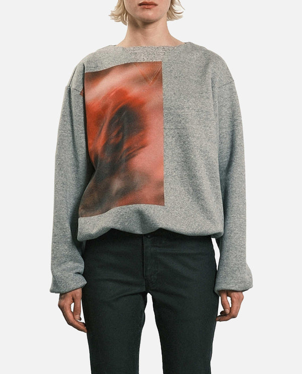 FELPA GIROCOLLO<BR/> ST186HG HEATHERGRAY Tanaka 