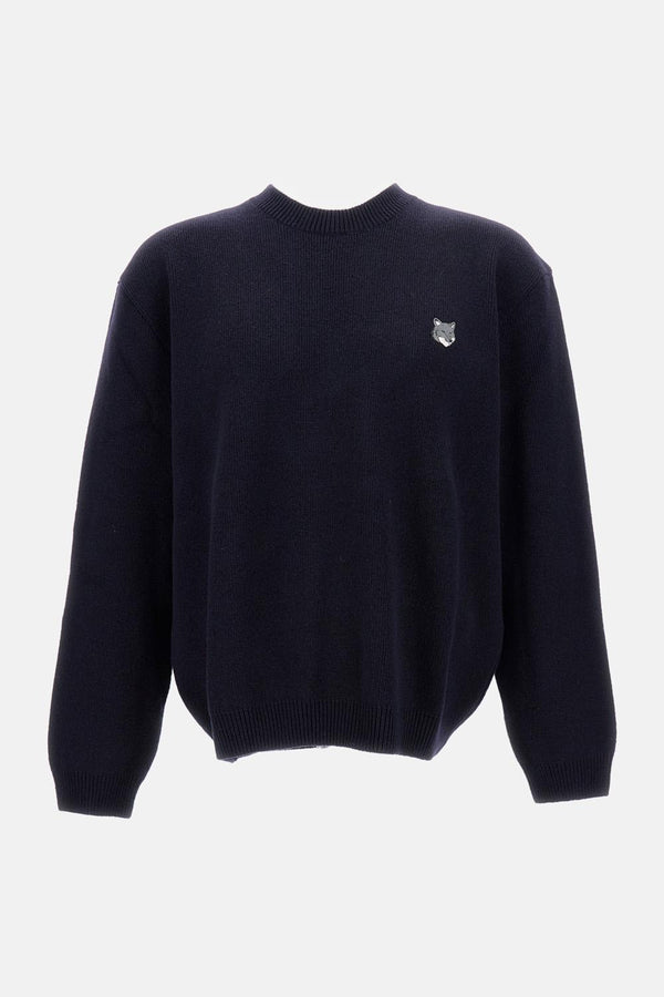 MAGLIONE IN LANA DI AGNELLO PM00817KT1180 0413 Maison Kitsuné 