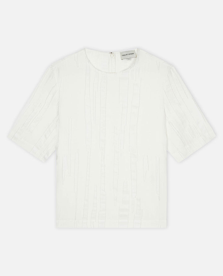 BLUSA GIROCOLLO<BR/> TOBA IVORY Loulou de Saison 