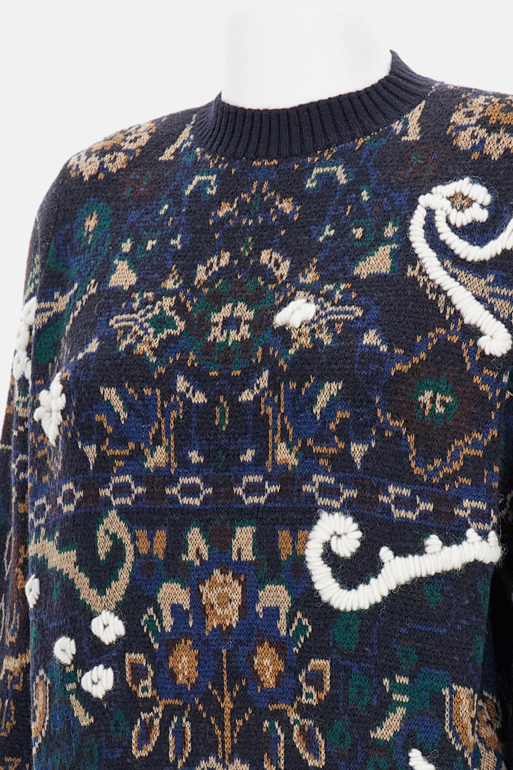 Sacai Floral Jacquard Pullover ¥99,000 JPY - Biffi Boutiques