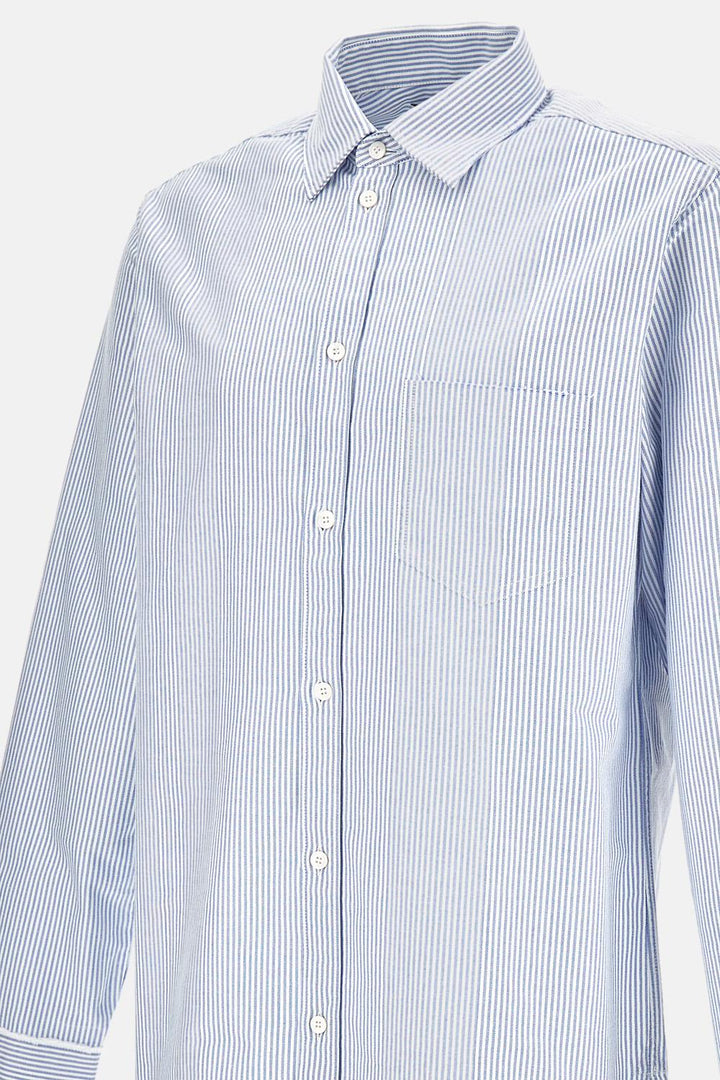 CAMICIA IN COTONE A RIGHE GMP00246 P00054880197 Golden Goose 