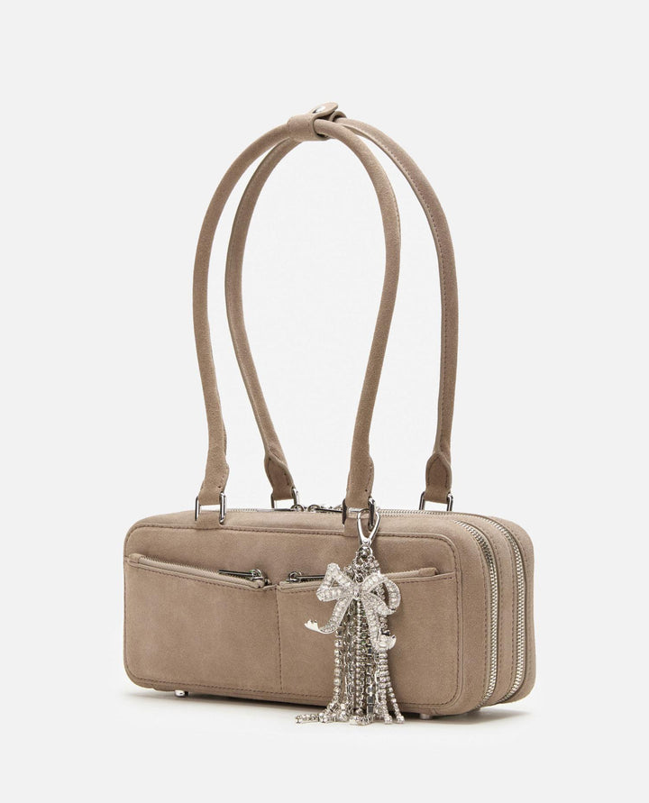 BORSA CHARM PF25315AGR GREY Self-Portrait 