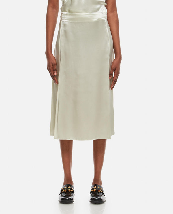 FLUID SATIN MIDI SKIRT 730357 V2LC03043 Bottega Veneta 