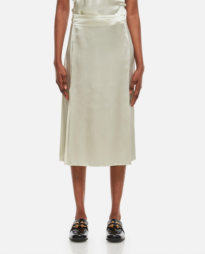 FLUID SATIN MIDI SKIRT 730357 V2LC03043 Bottega Veneta 