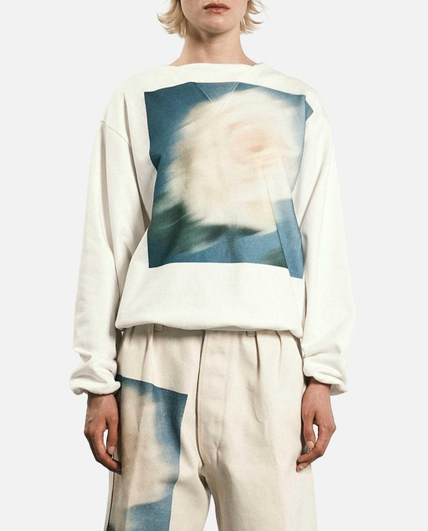 FELPA GIROCOLLO<BR/> ST186WH WHITE Tanaka 