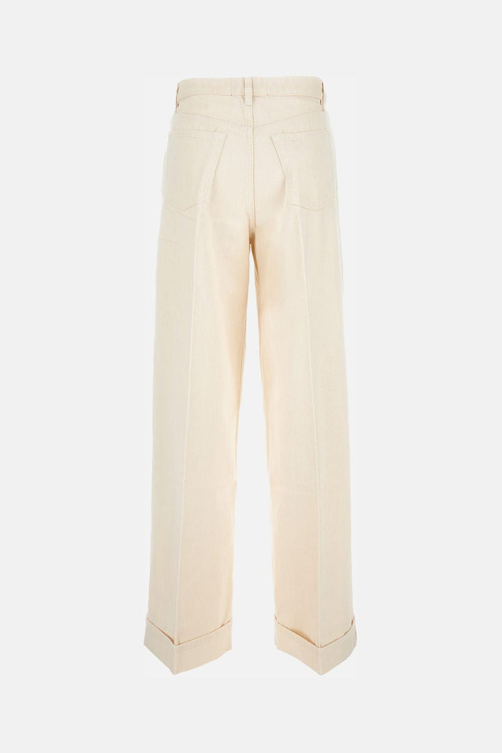 JEANS FLIP CUFFED<BR/> 31W43F54DR1103 CREAM 3X1 