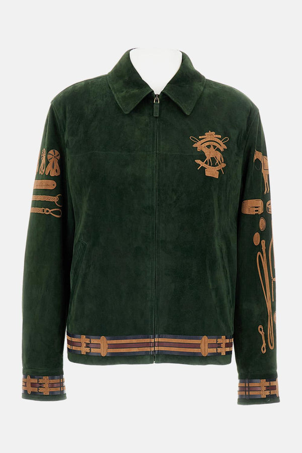 GIACCA IN SUEDE 290P01514001 RACINGGREEN Ralph Lauren Collection 