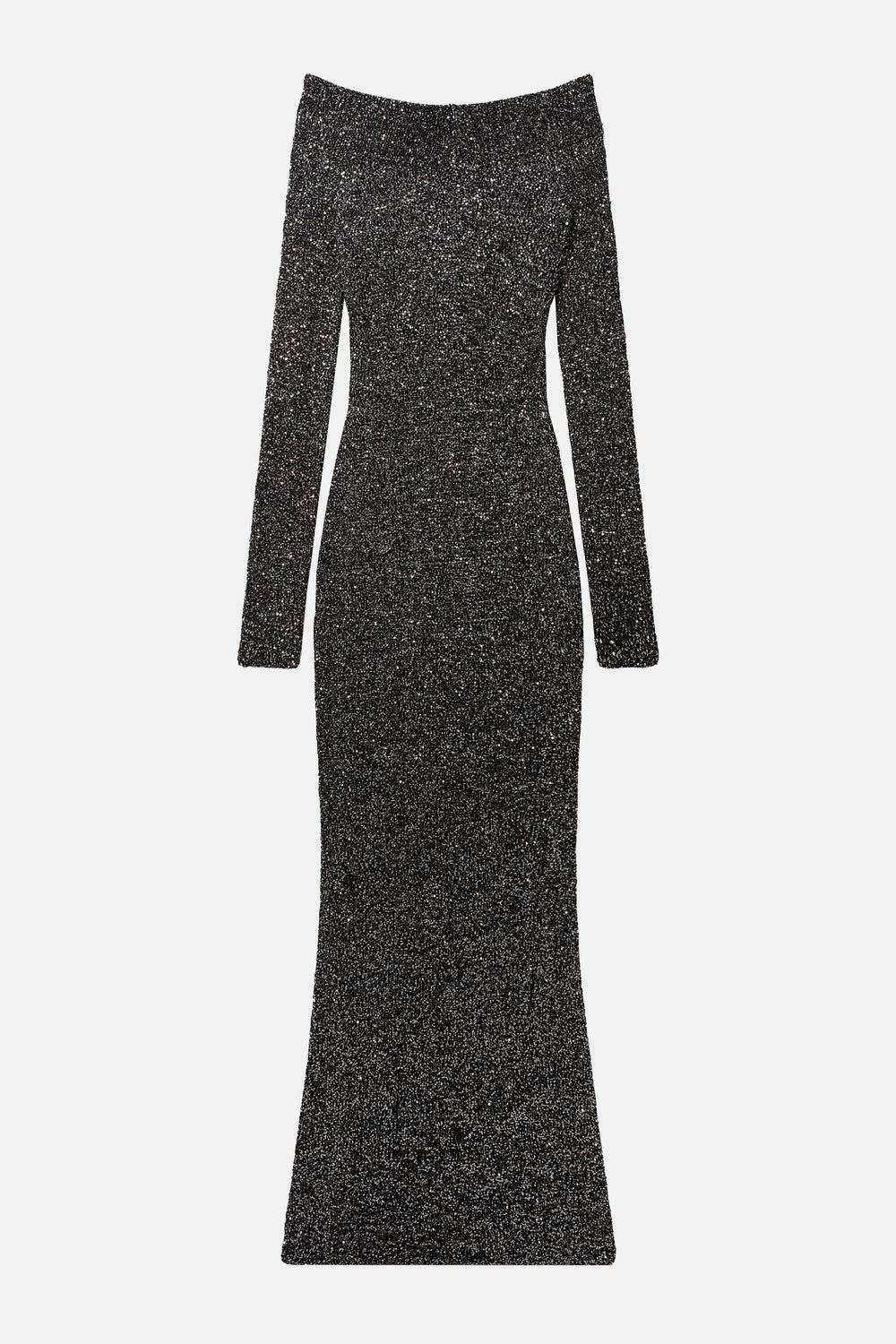 Stella McCartney Long dress with exposed shoulders and sequins $1246.75 USD - Biffi Boutiques Stella McCartney Long dress with exposed shoulders and sequins $1246.75 USD - Biffi Boutiques