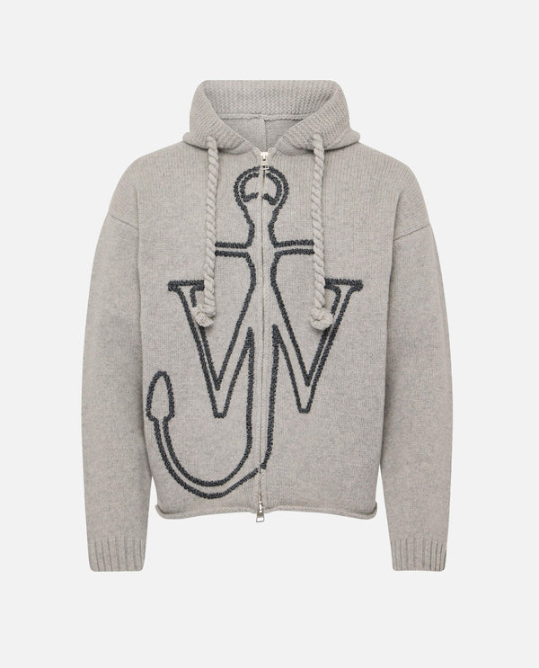 ANCHOR EMBROIDERY ZIPPED HOODIE KW1429 YN0412905 JW Anderson 
