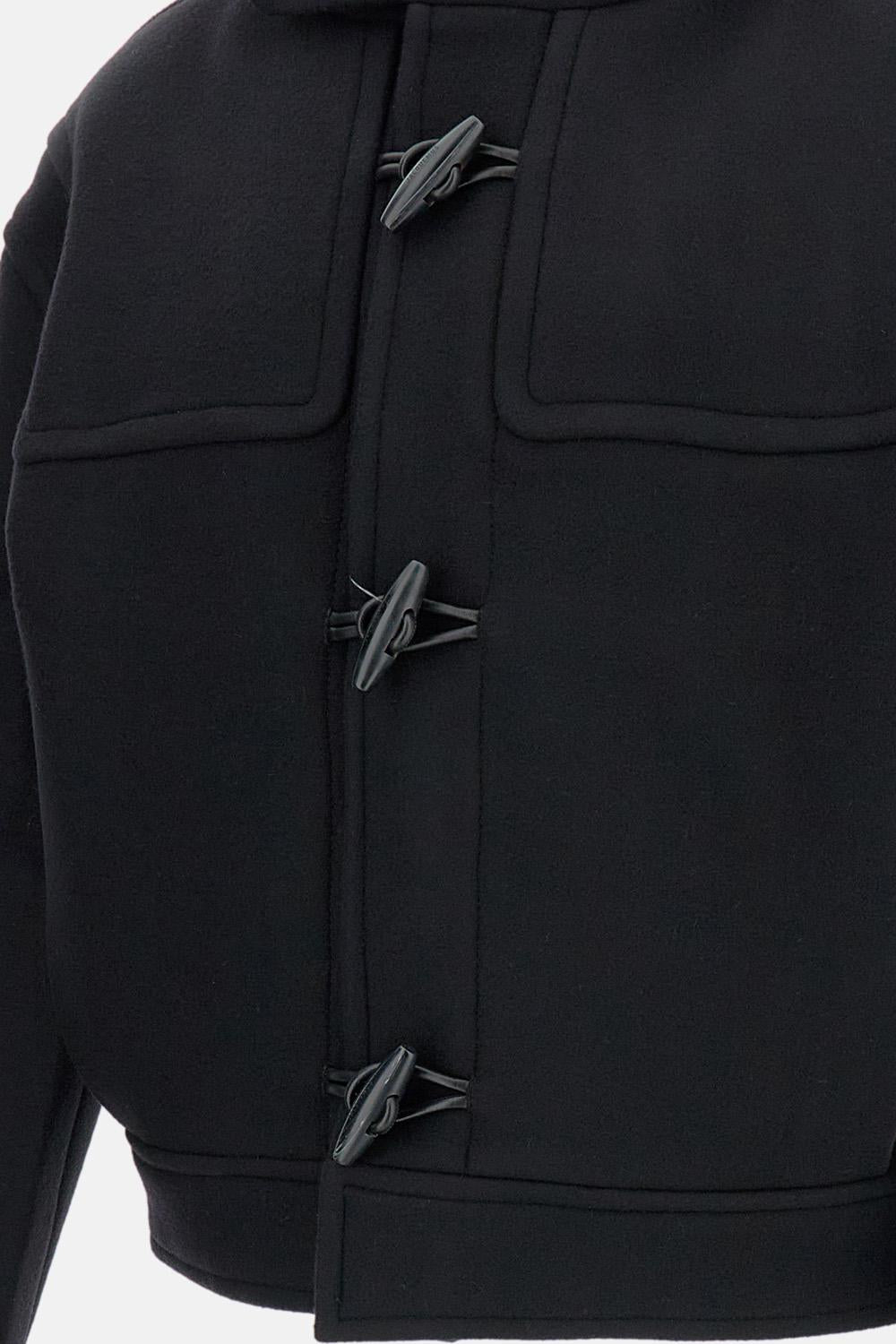 〓JACQUEMUS〓 BLACK HEMP×WOOL JACKET 〓JACQUEMUS〓 BLACK HEMP×WOOL JACKET Jacquemus zip-front