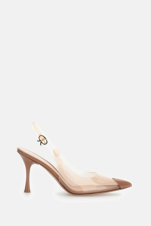 SLINGBACK DIANA 85 IN PVC<BR/> G95542 85LACGSVPRLP Gianvito Rossi 