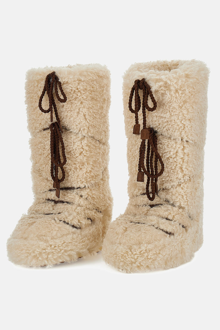 ICON CURLY EXTRA ECRU 1403070 007 Moon Boot 