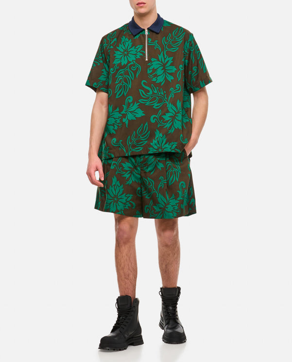 PANTALONI CORTI CON STAMPA FLOREALE<BR/> 2403293M 551 Sacai 