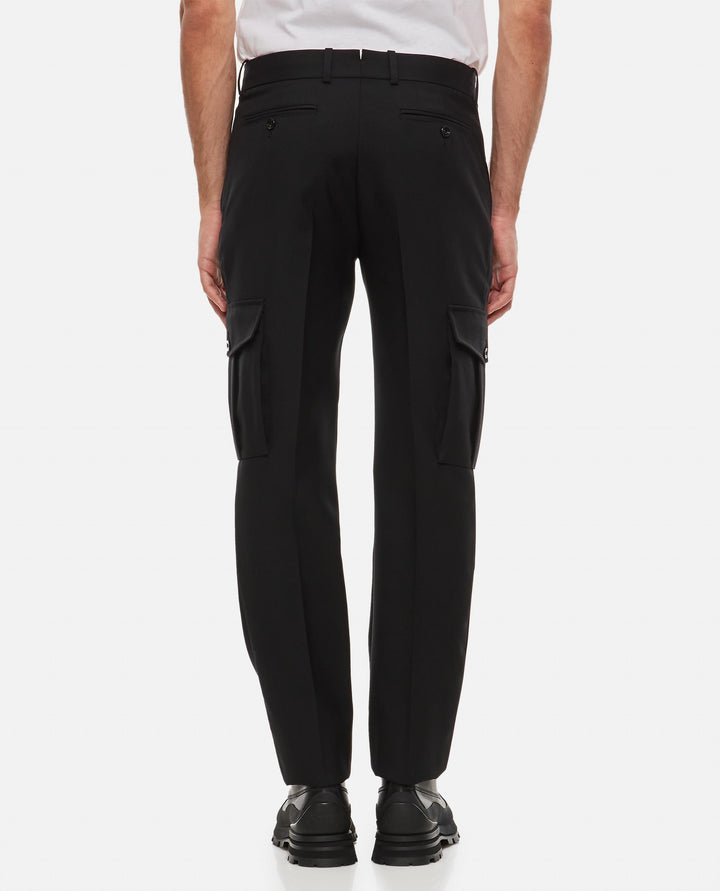 PANTALONI IN LANA GABARDINE<BR/> 774166 QUAAC1000 Alexander McQueen 