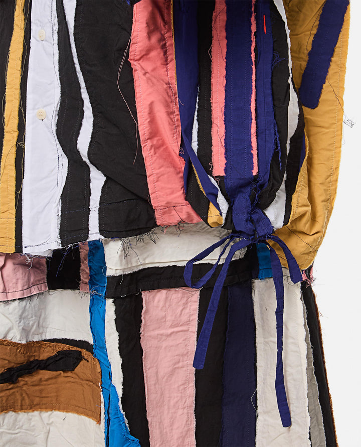 CAMICIA APRIL PATCHWORK A RIGHE<BR/> 24FC392 11002 Casey & Casey 